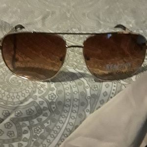 Kenneth Cole Reaction Gold Aviator Sunglasses